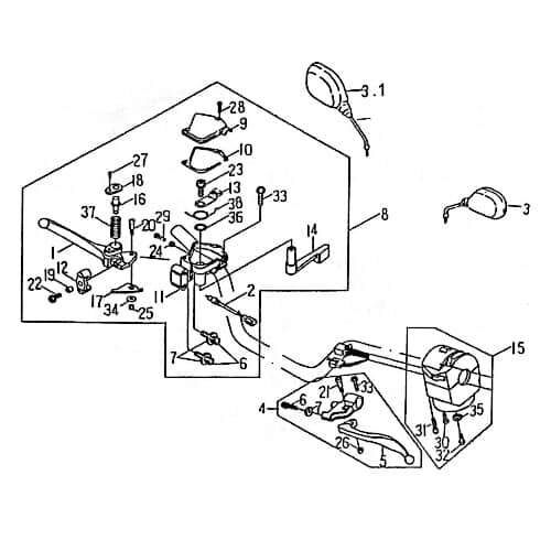 Kontermutter Rex Quad 150 Sechskantmutter ATV 150ccm 4Takt Motorroller.de Flanschmutter 150ccm-4Takt UTV Ersatzteil Service Inpektion Direktimport