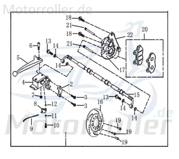 Bundschraube M8x35mm Rex Maschinenschraube 125ccm 4Takt Motorroller.de Flanschschraube Flansch-Schraube Maschinen-Schraube Bund-Schraube 125ccm-4Takt