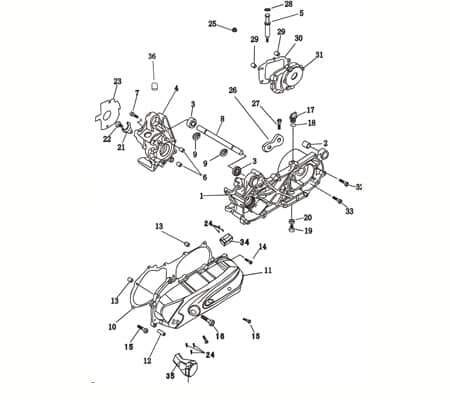 Zwischenradwelle 50ccm 2Takt CPI Kickstarter 90A-17256-00-00 Motorroller.de Kickstarter-Welle Zahnrad-Welle Zahnradwelle Zwischenrad-Welle 50ccm-2Takt