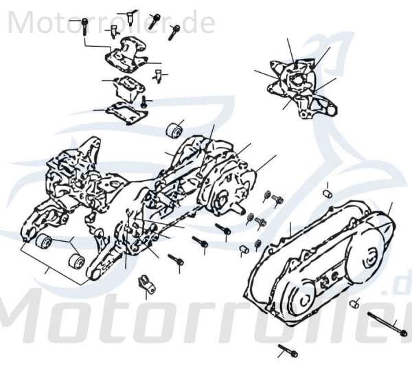 Rex RS250 Führungsstift Führungsbolzen 50ccm 2Takt 87430 Motorroller.de Führungszapfen 50ccm-2Takt Scooter Jonway RMC-G 50 Ersatzteil Service