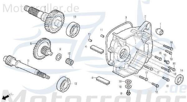 Dichtscheibe Daelim Otello 125 Dichtring Roller 125ccm 4Takt Motorroller.de Dicht-Ring Distanz-Scheibe Dicht-Scheibe 125ccm-4Takt Scooter NS 125