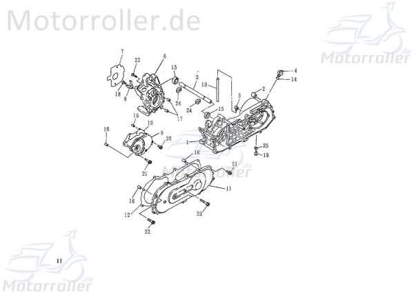 SMC Gummibuchse Stoßdämpfer hinten Rex RS450 50ccm 4Takt Motorroller.de Silentblock Silentlager Silentbuchse Lagerbuchse Motorlager Lagerhülse