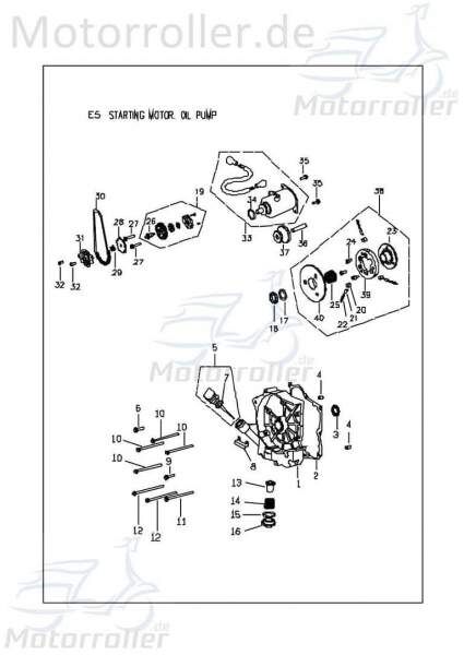 PGO Sechskantschraube M6x110mm G-Max 50 25 km/h 50ccm 2Takt Motorroller.de Befestigung Halter Halterung Flachkopfschraube Sechskant-Schraube Scooter