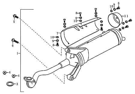 Sechskantschraube Rex RS450 Befestigung Halter 50ccm 4Takt Motorroller.de Halterung Flachkopfschraube Sechskant-Schraube Bundschraube Flanschschraube