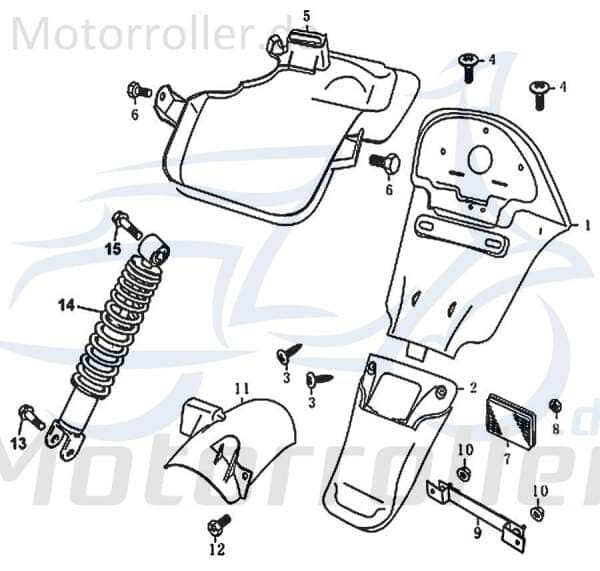 Schmutzfänger unten REX RS700 (QM50QT-10A) 87747