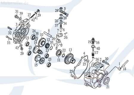 SMC REX Quad 50 Achse Bolzen Zapfen 50ccm 2Takt 26640-SK9-00 Motorroller.de Gewindestift Gewindebolzen Stehbolzen Stiftschraube Arretierbolzen ATV UTV