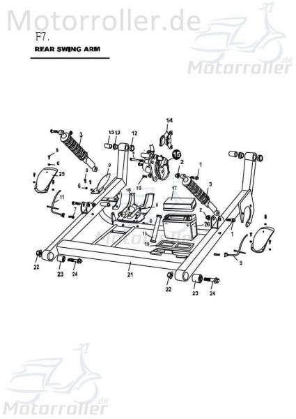 PGO Bundschraube M10x1,25x40mm Bugrider 250 250ccm 4Takt Motorroller.de Maschinenschraube Flanschschraube Flansch-Schraube Maschinen-Schraube Buggy