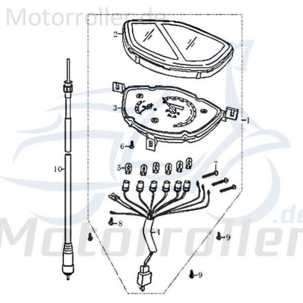 Glasscheibe Jonway RMC-G 50 für 50ccm Scooter Roller 83574 Motorroller.de Sichtscheibe 50ccm-2Takt Kreidler Florett 125G Moped Ersatzteil Service