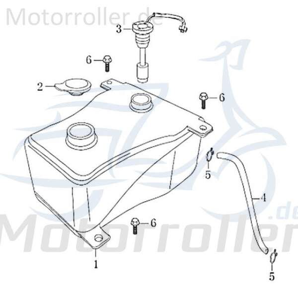 Jonway RMC-G 50 Verschluss Öltank Deckel 50ccm 2Takt 83751 Motorroller.de Verschlussmechanik 50ccm-2Takt Scooter Ersatzteil Service Inpektion