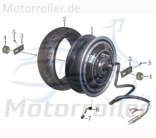 Jonway Rex E-Novation 3000 Radnabenmotor 50ccm elektro 1040310-1 Motorroller.de Hinterrad Felgenmotor 50ccm-elektro Elektroroller Ersatzteil Service