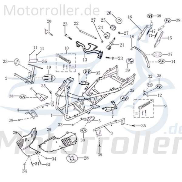 Halter rechts Halterung Befestigung 1030510-1