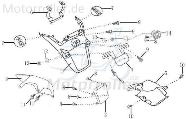 Kennzeichenhalter Kennzeichenhalterung Radabdeckung hinten 702774