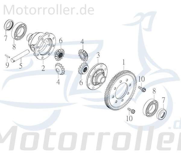 Kreidler F-Kart 170 Deckel Differential 170ccm 4Takt 76018 Motorroller.de Kappe Verkleidung Schutz Blende Abdeckung Haube Abdeckhaube Schutzhaube