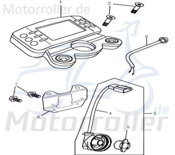 Tachometer Kreidler DICE SM 50 LC Speedometer Motorrad 733475 Motorroller.de Geschwindigkeitsmesser Geschwindigkeitsanzeige kmh-Anzeige Tachoeinheit