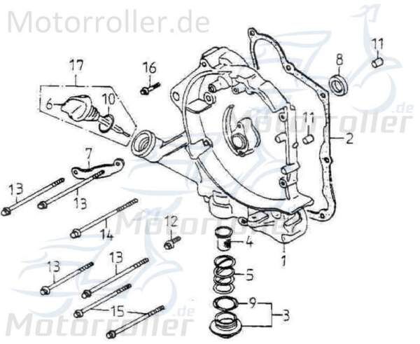 Adly Bundschraube M6x110mm GK 125 Buggy 125ccm 4Takt Motorroller.de Maschinenschraube Flanschschraube Flansch-Schraube Maschinen-Schraube 125ccm-4Takt