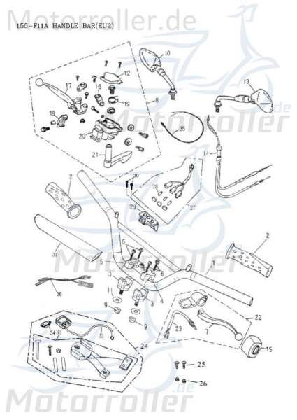 Adly Tachohalter 110CMmm ATV 50 II Utility XXL AC 50ccm 2Takt Motorroller.de Tachobefestigung 125ccm-4Takt Quad UTV Ersatzteil Service Inpektion