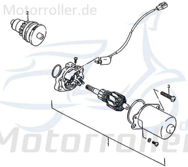 Rex RS250 Sechskantschraube Befestigung 50ccm 2Takt 87497 Motorroller.de Halter Halterung Flachkopfschraube Sechskant-Schraube Bundschraube Scooter