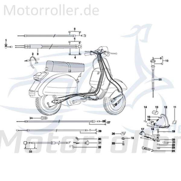 Chokezug Gaszug Choke-Kabel Züge Motorrad 1 Rex 720239