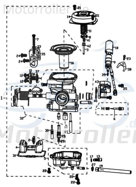 Membranedeckel Rex RS450 Roller Scooter 50ccm 4Takt Motorroller.de 50ccm-4Takt RS 425 Mofaroller 4-T Ersatzteil Service Inpektion Direktimport