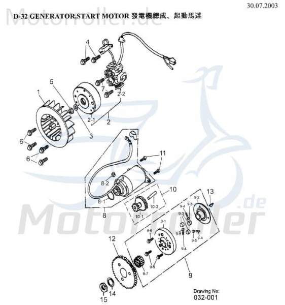 AEON Ölring COBRA 350 Abdichtring Quad ATV 350ccm 4Takt Motorroller.de BISTRADA 3.5 UTV Ersatzteil Service Inpektion Direktimport