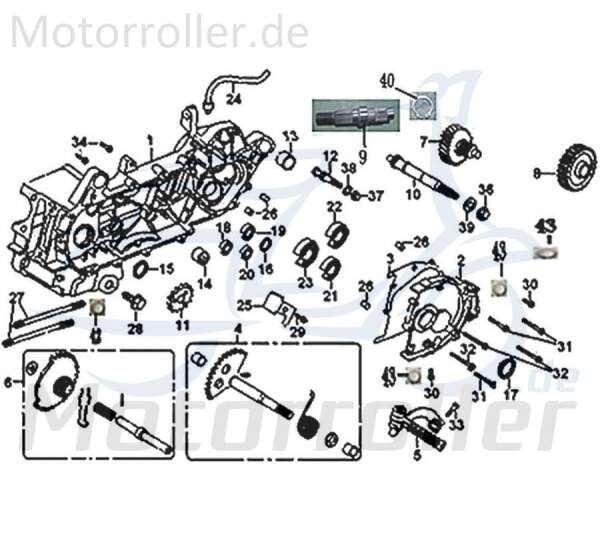 Schraube M6x12mm Daelim Delfino SH100 Flanschschraube 742079 Motorroller.de Bundschraube Maschinenschraube Flansch-Schraube Maschinen-Schraube Scooter