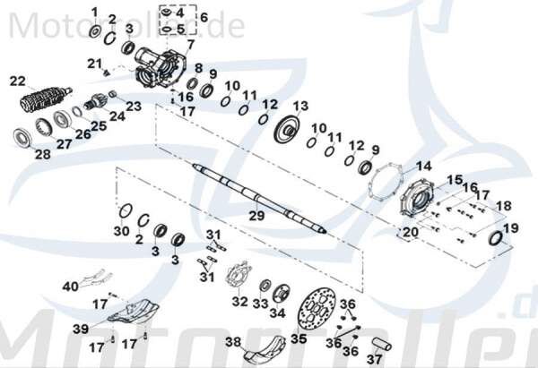 AEON O-Ring 67x2,5mm Hinterradachse Quad ATV AEO-93210-06725