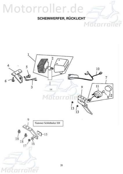 Adly Sicherungsmutter M4 RT 50 Road Trace 50ccm 2Takt Motorroller.de Sicherheitsmutter selbsthemmende Sicherungs-Mutter Stopmutter Stop-Mutter Moped