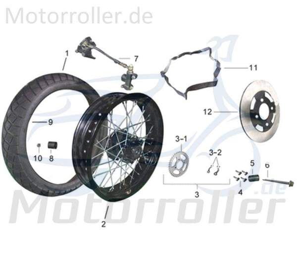 Kreidle DICE CR 125i Distanzbuchse links Hinterrad Distanzhülse 780126 Motorroller.de Distanz-Hülse Passhülse Passbuchse Moped Ersatzteil Service