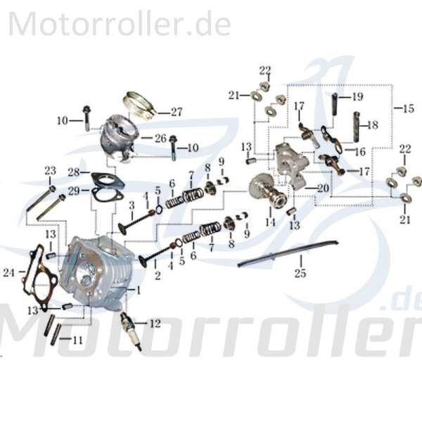 Motor 87 km/h 125ccm AC 11 spuliger Generator 706897