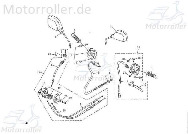 SMC Extra 50 Off Road Verteiler 50ccm 2Takt 61660-NAF-00 Motorroller.de Minarelli liegend Extra 50 Off Road 50kmh Extra 50 Sport 50kmh Mokick Service