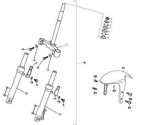 Halter Qingqi RS250 Halterung Haltebügel Halteblech FIG40-25 Motorroller.de Halte-Blech Halte-Bügel 50ccm-2Takt Scooter Rex Moped Ersatzteil Service