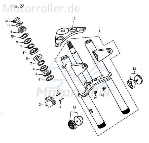 Jincheng JC 50 Monkey Repl. Scheibe 50ccm 4Takt T251-25001 Motorroller.de Unterlegscheibe U-Scheibe Distanz-Scheibe Unterleg-Scheibe Abstandsscheibe