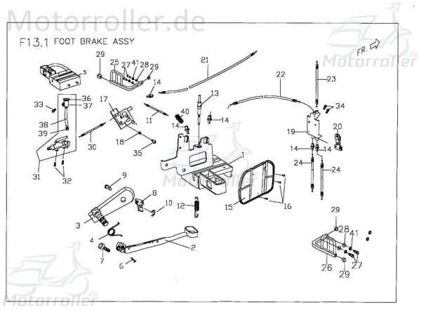 PGO Fußrastenplatte schwarz X-Rider 90 Fußtrittplatte Quad X2468012600 Motorroller.de Fußtrittpaltte ATV X-RIDER 110 UTV Ersatzteil Service Inpektion