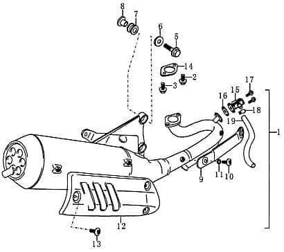 Clip Qingqi Schelle Klemmschelle Scooter Roller FIG14A-18 Motorroller.de Klammer Befestigungsschelle Halteklammer Schraubschelle Halteclip 50ccm 2Takt