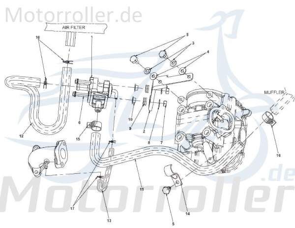 Kreidler STAR Deluxe 4S 125 Anschlaggummi 125ccm 4Takt SF514-0283 Motorroller.de Gummipuffer Dämpfer Anschlagpuffer Gummi-Puffer Stopper Gummidämpfer