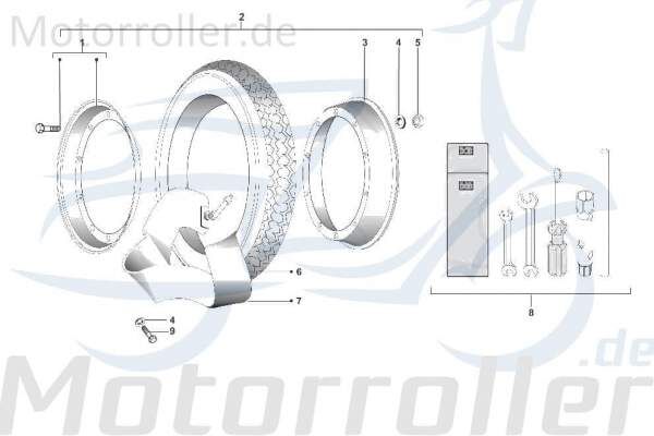 Felge innerer Teil Werkzeug Motorroller SF562-2004/A