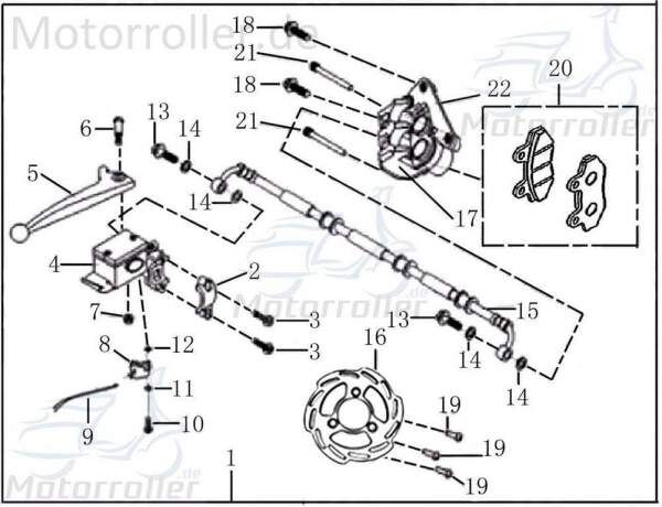 Rex Drive Sport 50 Bremsscheibe Roller 50ccm 2Takt 706656 Motorroller.de Scheibenbremse Vorderbremse Scheiben-Bremse Bremsplatte Brems-Scheibe Scooter