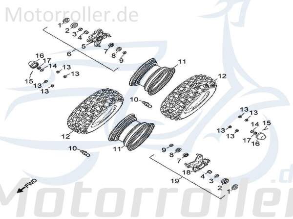 AEON Felge vorne 10x5.5 schwarz AEO-4270155E-067