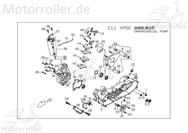 PGO X-RIDER 50 Verbindungsschlauch 50ccm 2Takt X1261300000 Motorroller.de Verbindungsleitung für Zylinder SLS-Schlauch PGO XR50 50ccm-2Takt Quad ATV