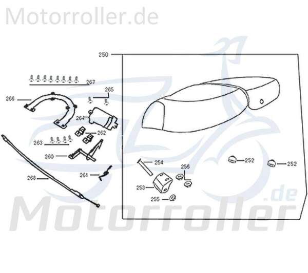 Feder Sitzbankverschluss 741719 Motorroller.de