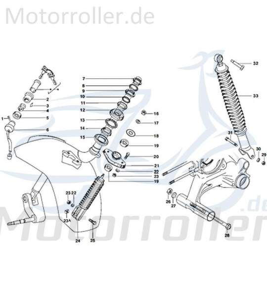 Kugelring Motorroller 250ccm 4Takt Kreidler Rex 720389