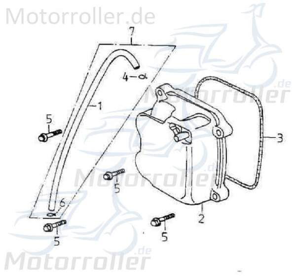 Adly Belüftungsschlauch GK 125 Buggy 125ccm 4Takt Motorroller.de Kurbelgehäusebelüftungsschlauch 152QMI Ersatzteil Service Inpektion Direktimport