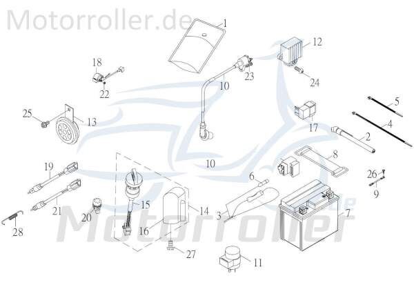 Explorer Discovery 200 Schraube 170ccm 4Takt 96312-05020-K Motorroller.de mit Unterlegscheibe Bundschraube Maschinenschraube Flanschschraube Quad ATV