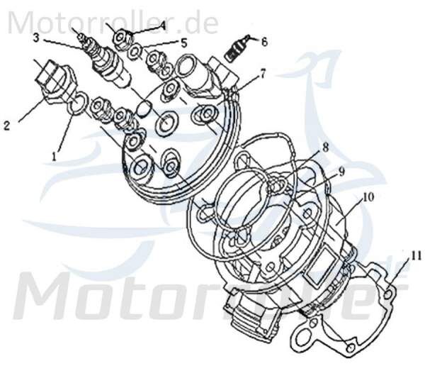 CPI SX 50 Supercross Zylinder Guss 50ccm 2Takt 1E40MB.01-02 Motorroller.de Motorzylinder Grauguss Grauguss-Zylinder Gusszylinder Aluzylinder Moped