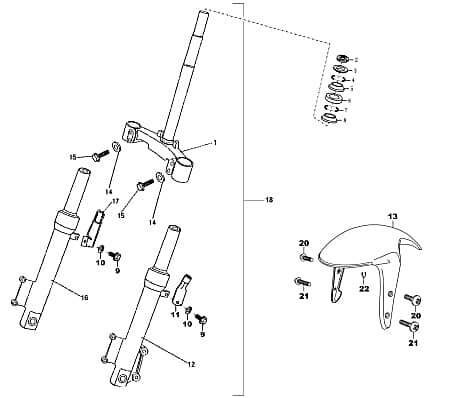 Clip für Kantenschutz Rex RS450 Klemme Klammer 87981 Motorroller.de Schelle Klemmschelle Befestigungsschelle Halteklammer Schraubschelle RS250