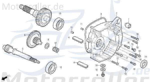 Daelim Freewing 125 E2 Dichtscheibe 125ccm 4Takt 90474-SA0-0000 Motorroller.de Dicht-Ring Distanz-Scheibe Dicht-Scheibe 125ccm-4Takt Scooter Service