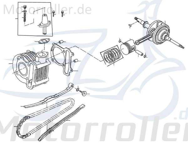 Sechskantschraube Rex RS450 Befestigung Halter 50ccm 4Takt Motorroller.de Halterung Flachkopfschraube Sechskant-Schraube Bundschraube Flanschschraube