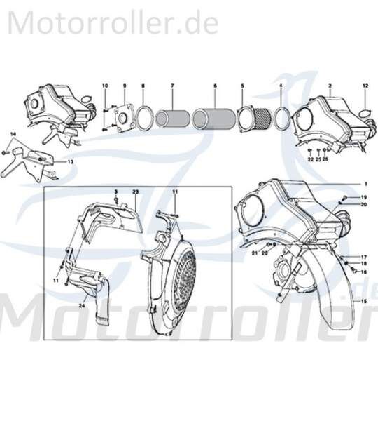 Kreidler STAR Deluxe 4S 125 Halter 125ccm 4Takt 720038 Motorroller.de Halterung Haltebügel Halteblech Halte-Blech Halte-Bügel 125ccm-4Takt Scooter LML