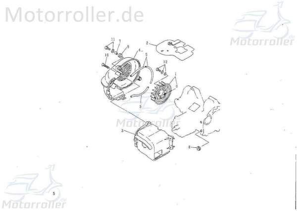 Kreuzschlitzschraube Rex RS450 Kreuzschraube 25 50ccm 4Takt Motorroller.de Kreutzschraube Kreutzschlitzschraube 50ccm-2Takt Scooter Ersatzteil