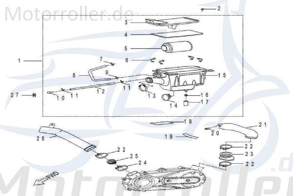 AEON Luftfilter Einsatz Quad ATV 400cc 4T AEO-17205201-001